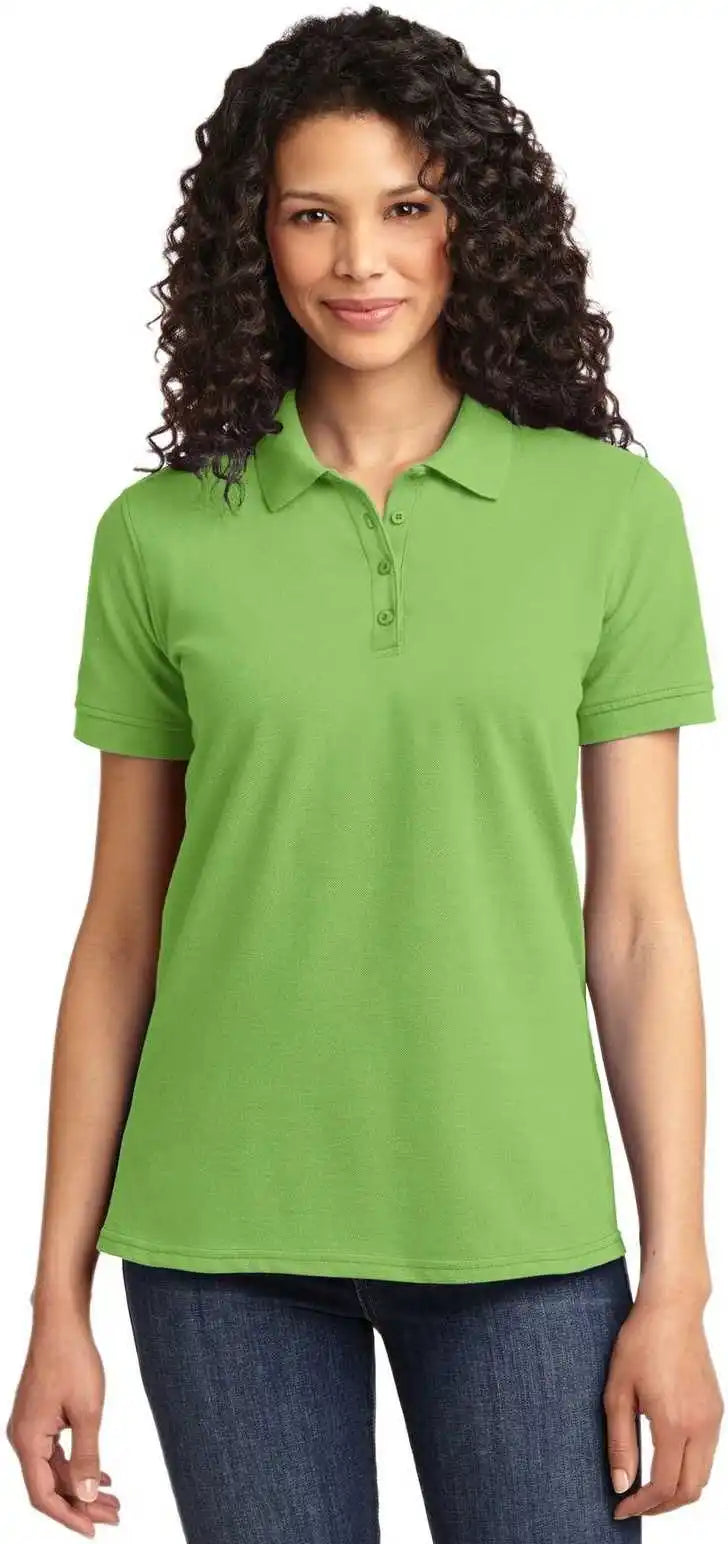 Port &amp; Company Lkp155 Ladies Core Blend Pique Polo - Lime