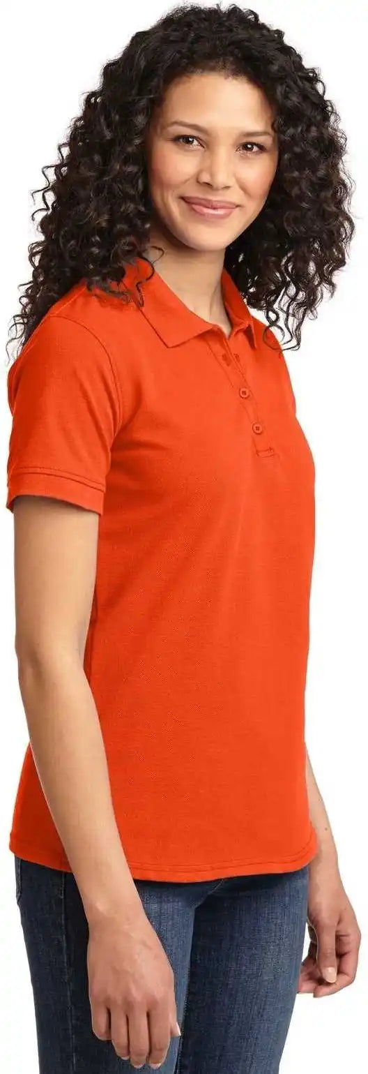Port & Company Lkp155 Ladies Core Blend Pique Polo - Orange