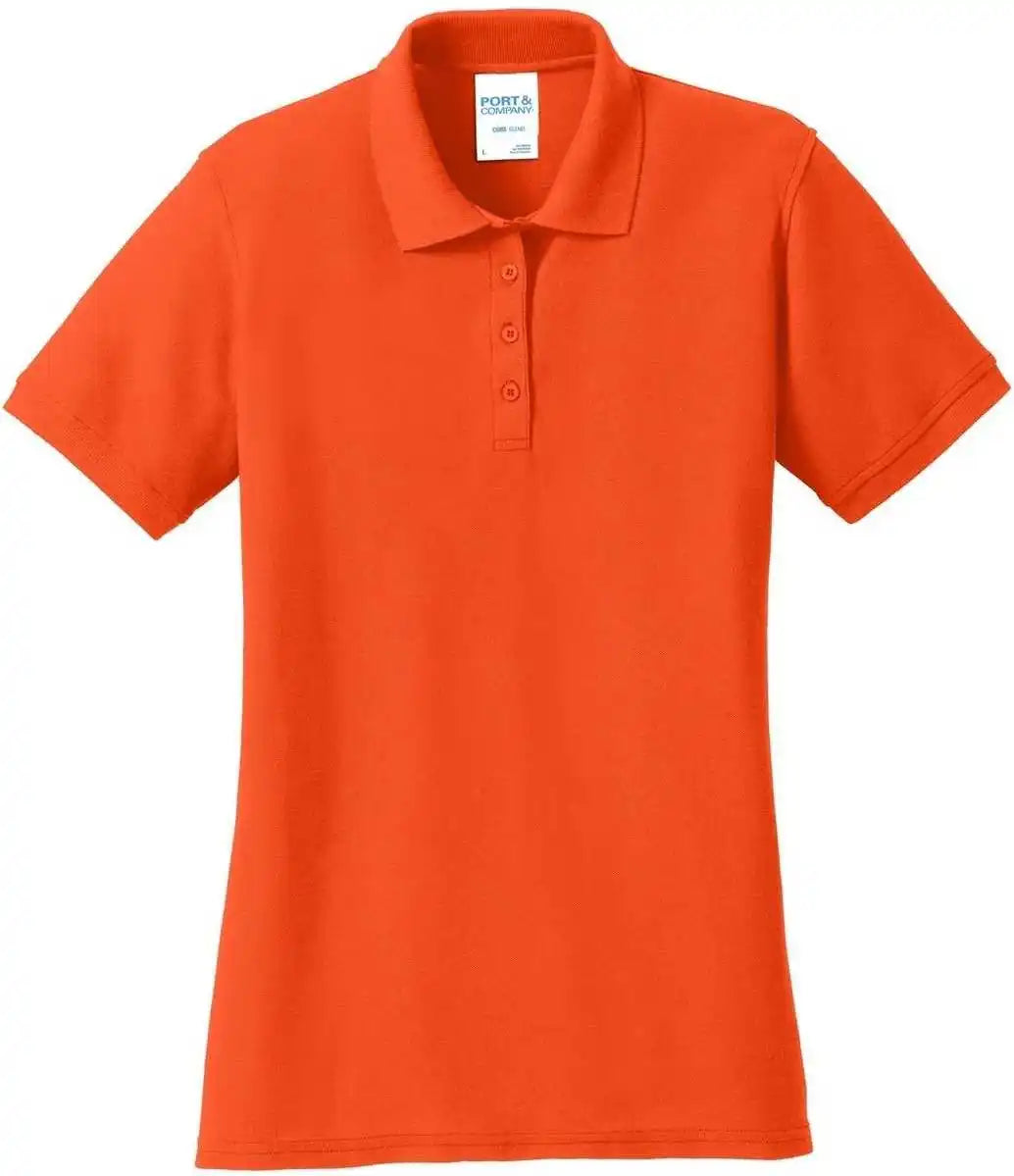 Port & Company Lkp155 Ladies Core Blend Pique Polo - Orange