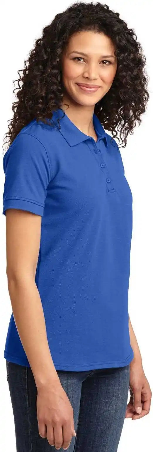 Port &amp; Company Lkp155 Ladies Core Blend Pique Polo Royal