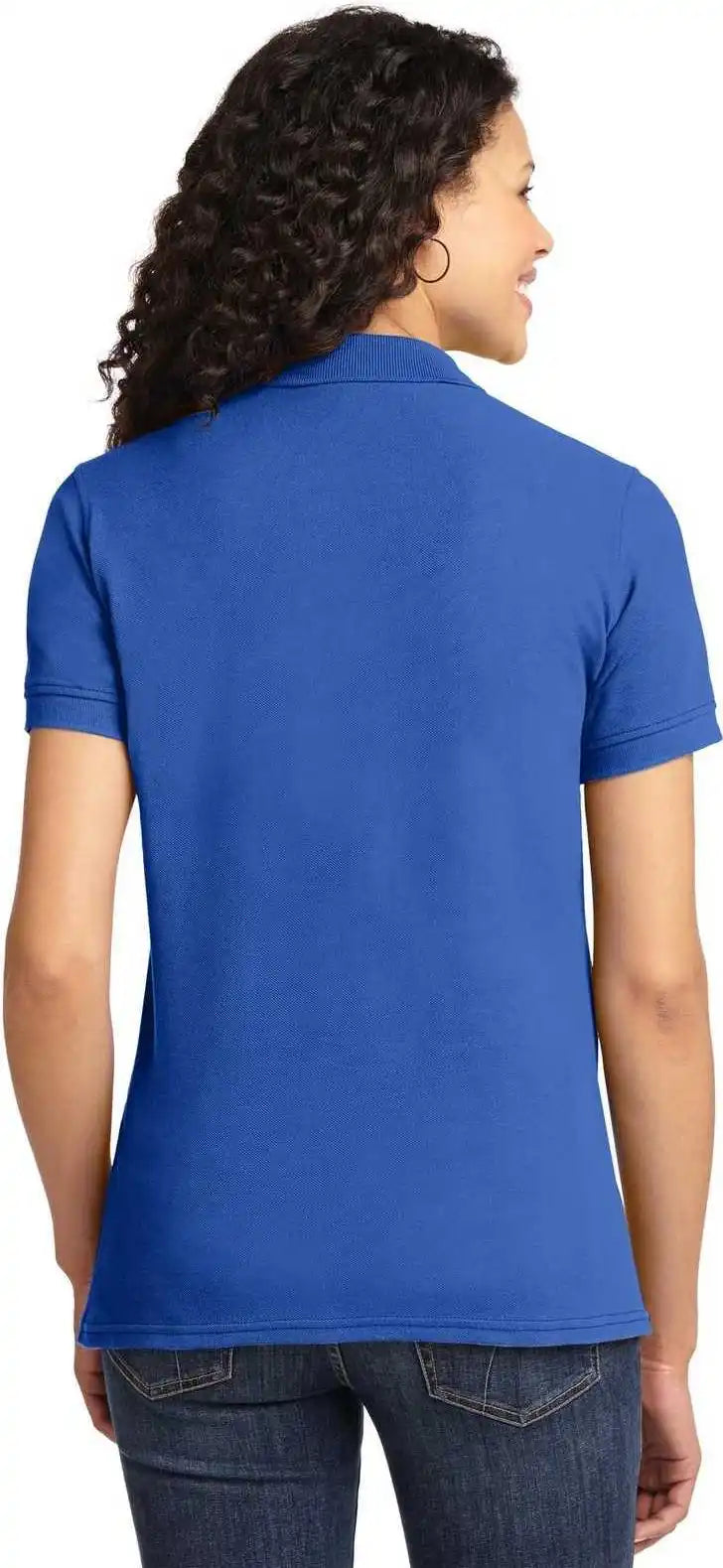 Port &amp; Company Lkp155 Ladies Core Blend Pique Polo Royal