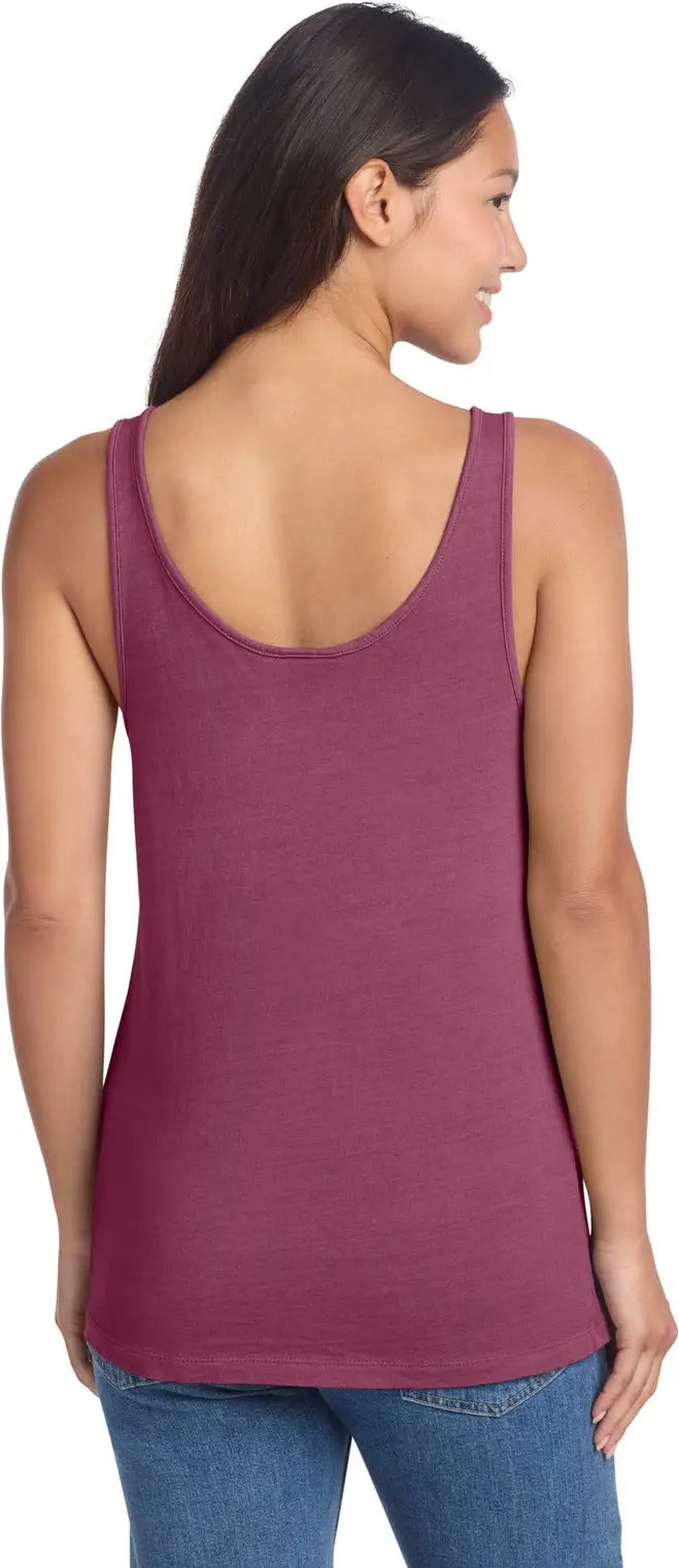Port & Company Lpc099tt co Women’s Beach Wash Garment-dyed Tank - Vintage Raspberry