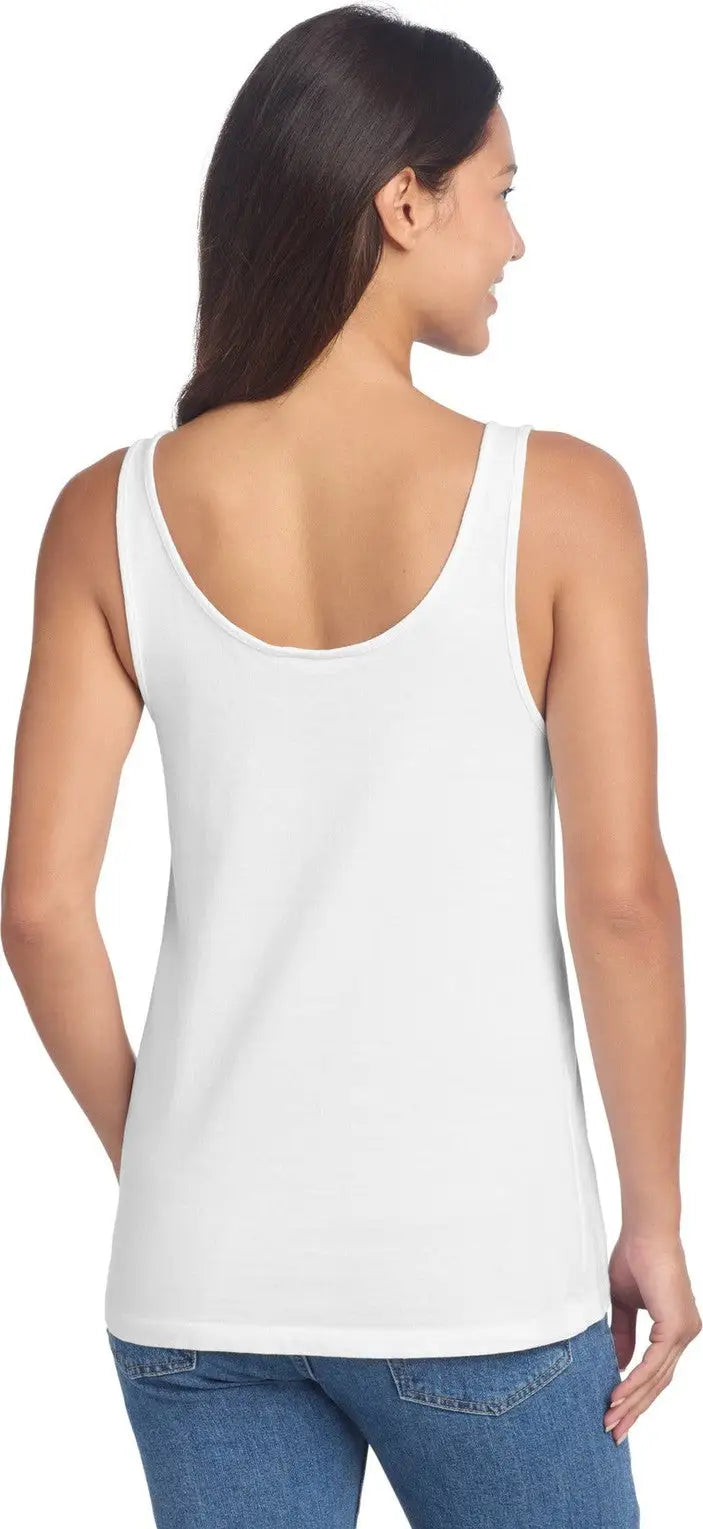 Port & Company Lpc099tt co Women’s Beach Wash Garment-dyed Tank - White