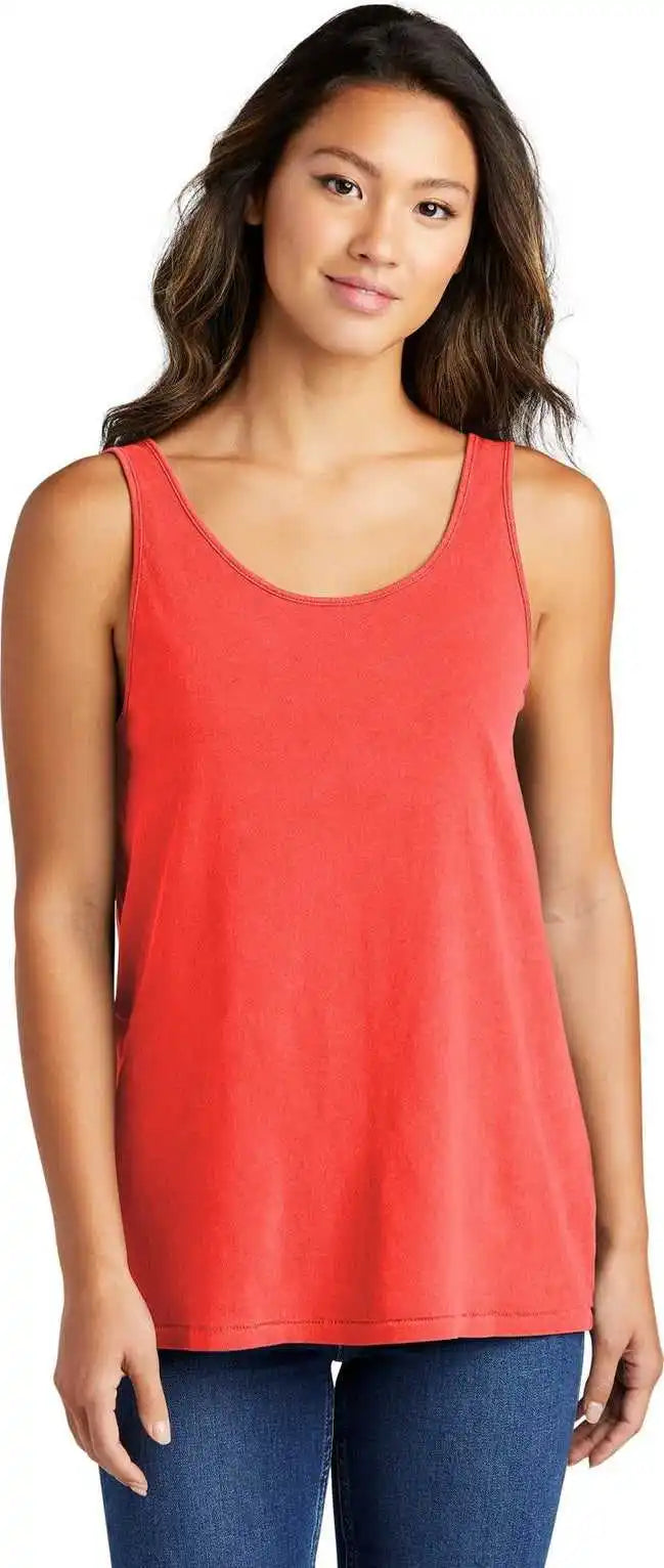 Port & Company Lpc099tt Women’s Beach Wash Garment-dyed Tank - Poppy