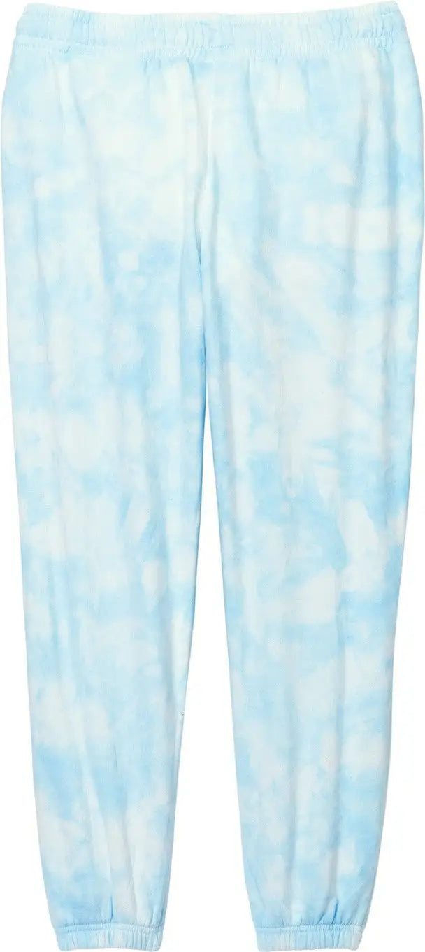 Port & Company Lpc140p co Women’s Beach Wash Cloud Tie-dye Sweatpant - Glacier