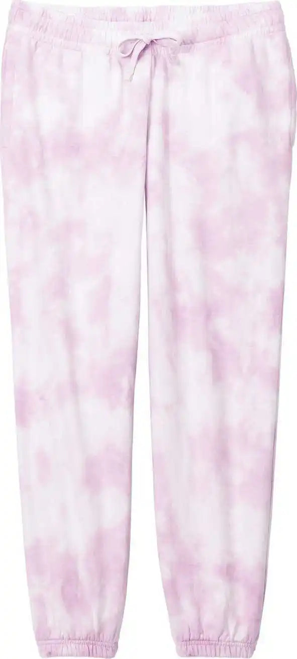 Port & Company Lpc140p Ladies Beach Wash Cloud Tie-dye Sweatpant - Cerisepink
