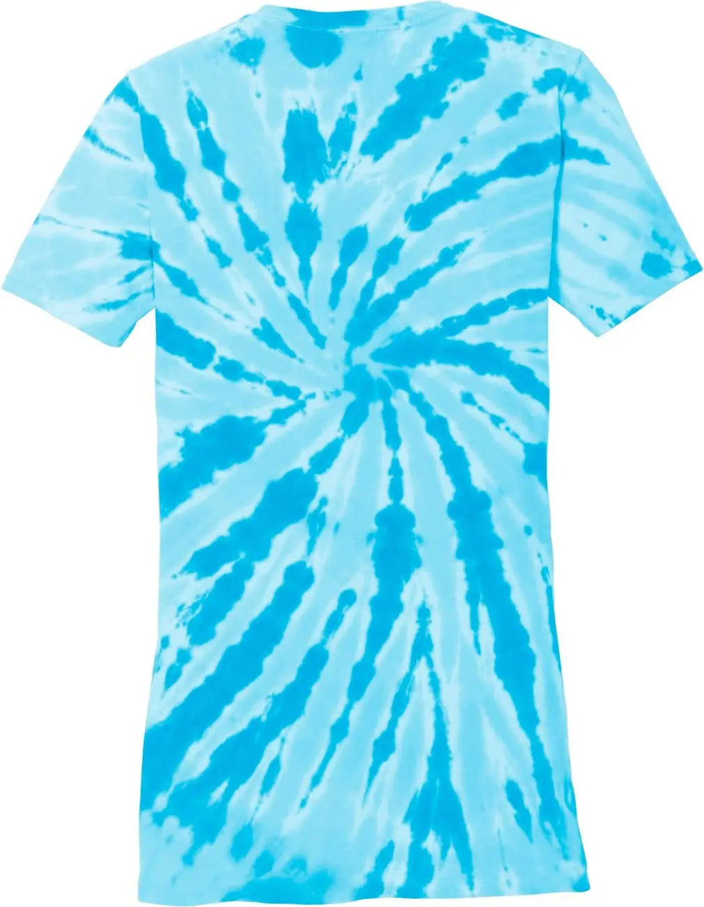 Port & Company Lpc147v co Women’s Tie-dye V-neck Tee - Turquoise