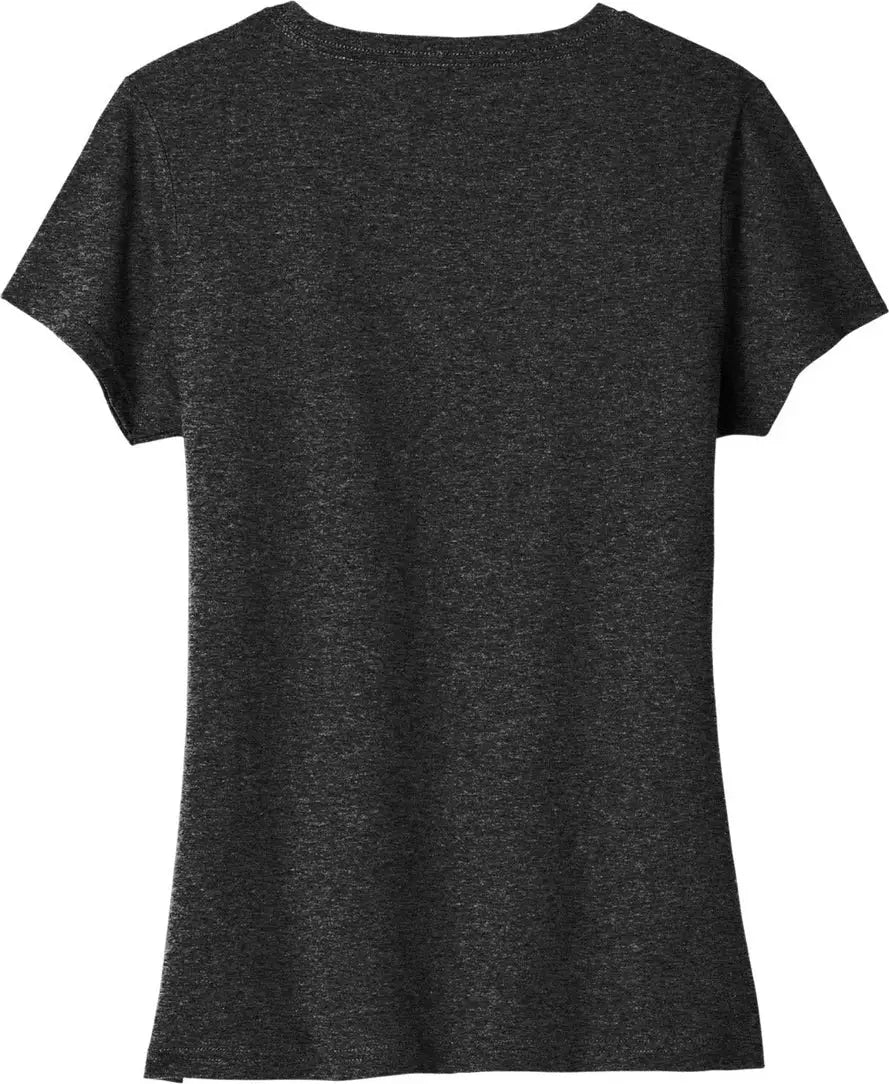 Port & Company Lpc330v co Women’s Tri-blend V-neck Tee - Black Heather