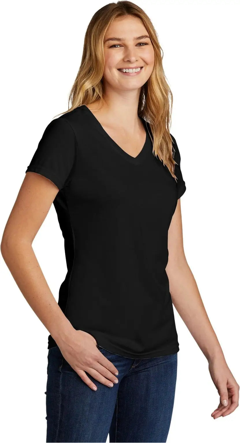 Port & Company Lpc330v co Women’s Tri-blend V-neck Tee - Black