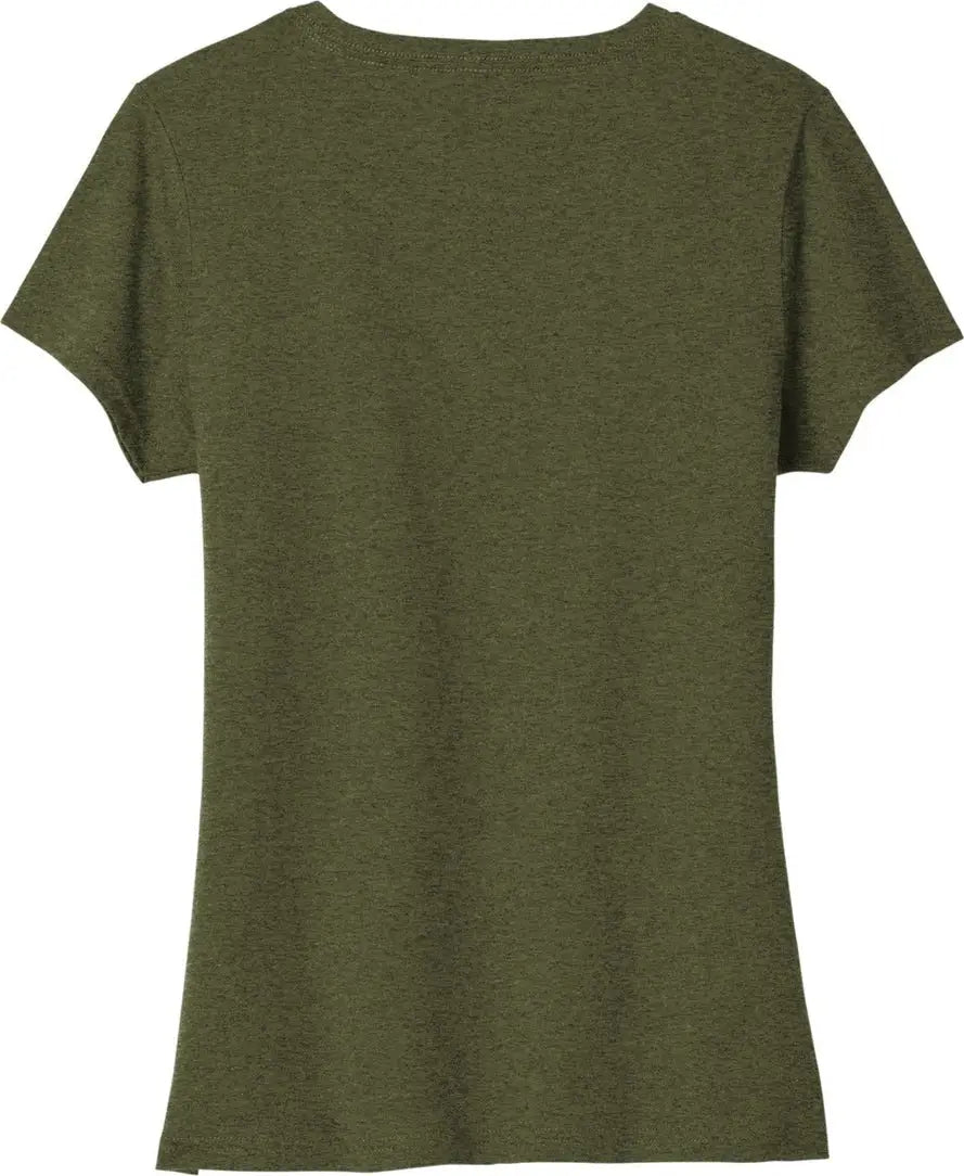 Port & Company Lpc330v co Women’s Tri-blend V-neck Tee - Military Green Heather