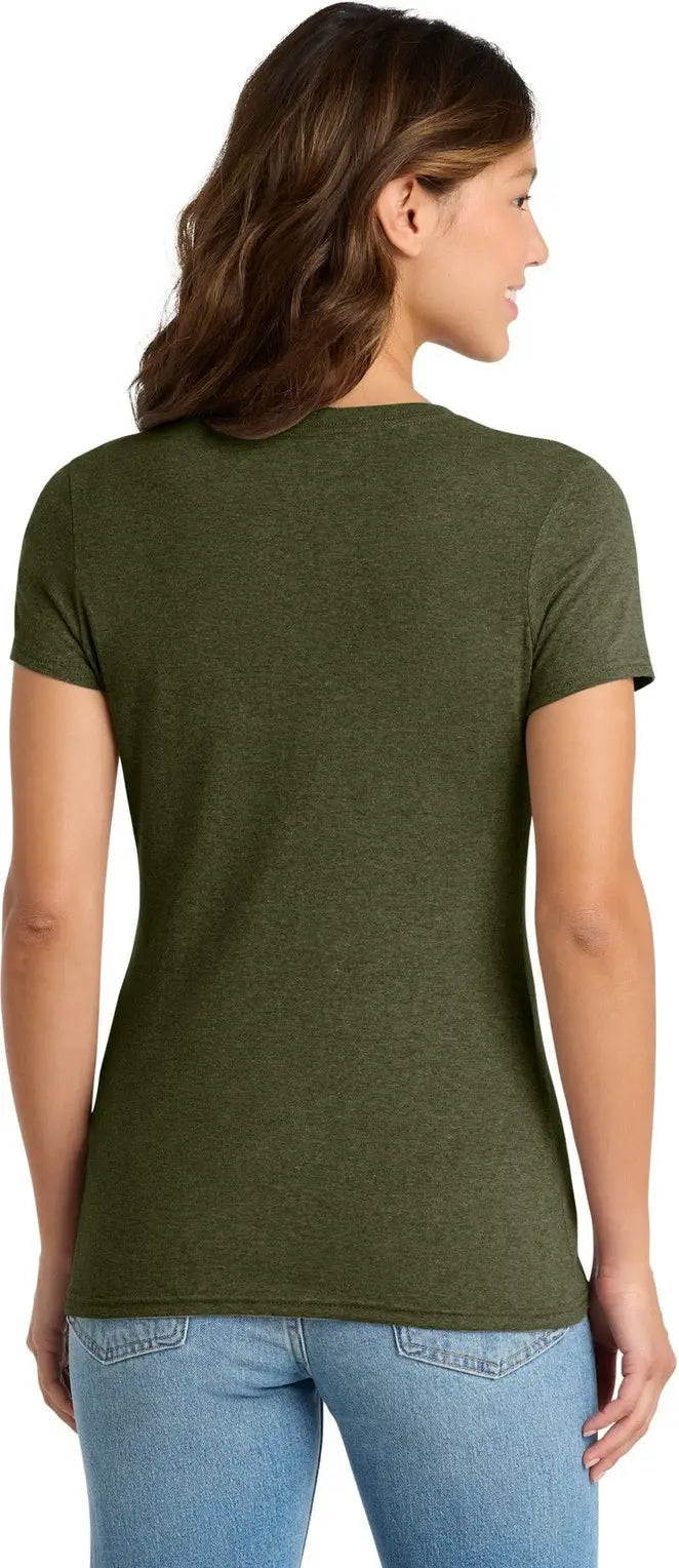 Port & Company Lpc330v co Women’s Tri-blend V-neck Tee - Military Green Heather