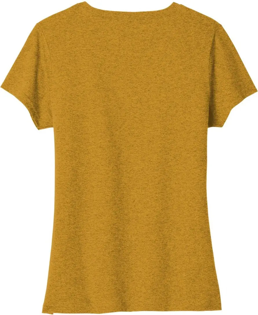Port & Company Lpc330v co Women’s Tri-blend V-neck Tee - Ochre Yellow Heather