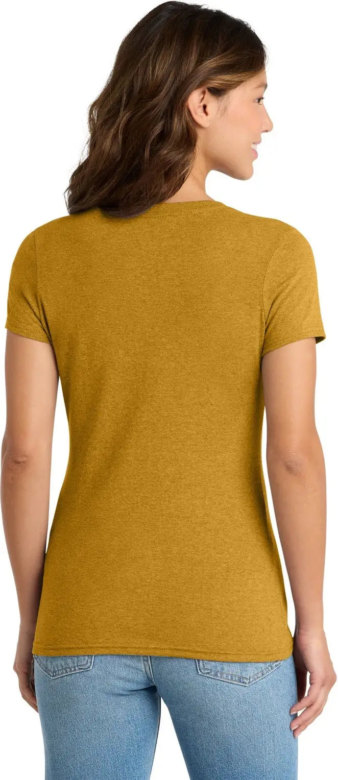 Port & Company Lpc330v co Women’s Tri-blend V-neck Tee - Ochre Yellow Heather