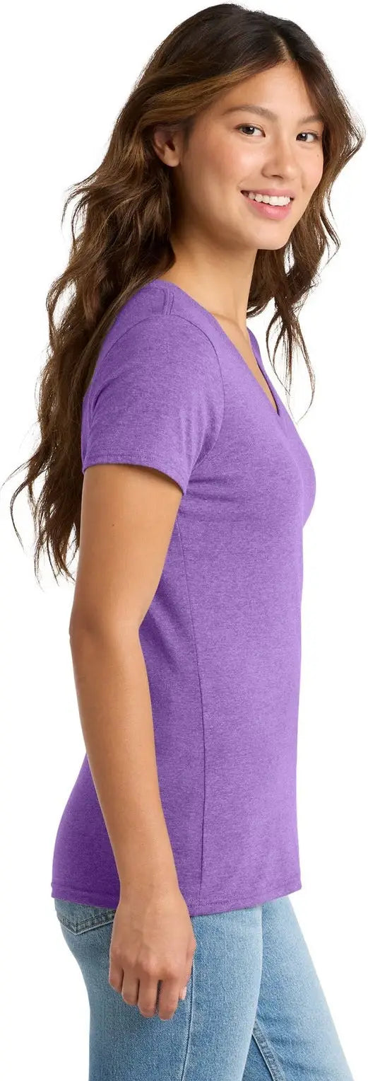 Port & Company Lpc330v co Women’s Tri-blend V-neck Tee - Team Purple Heather