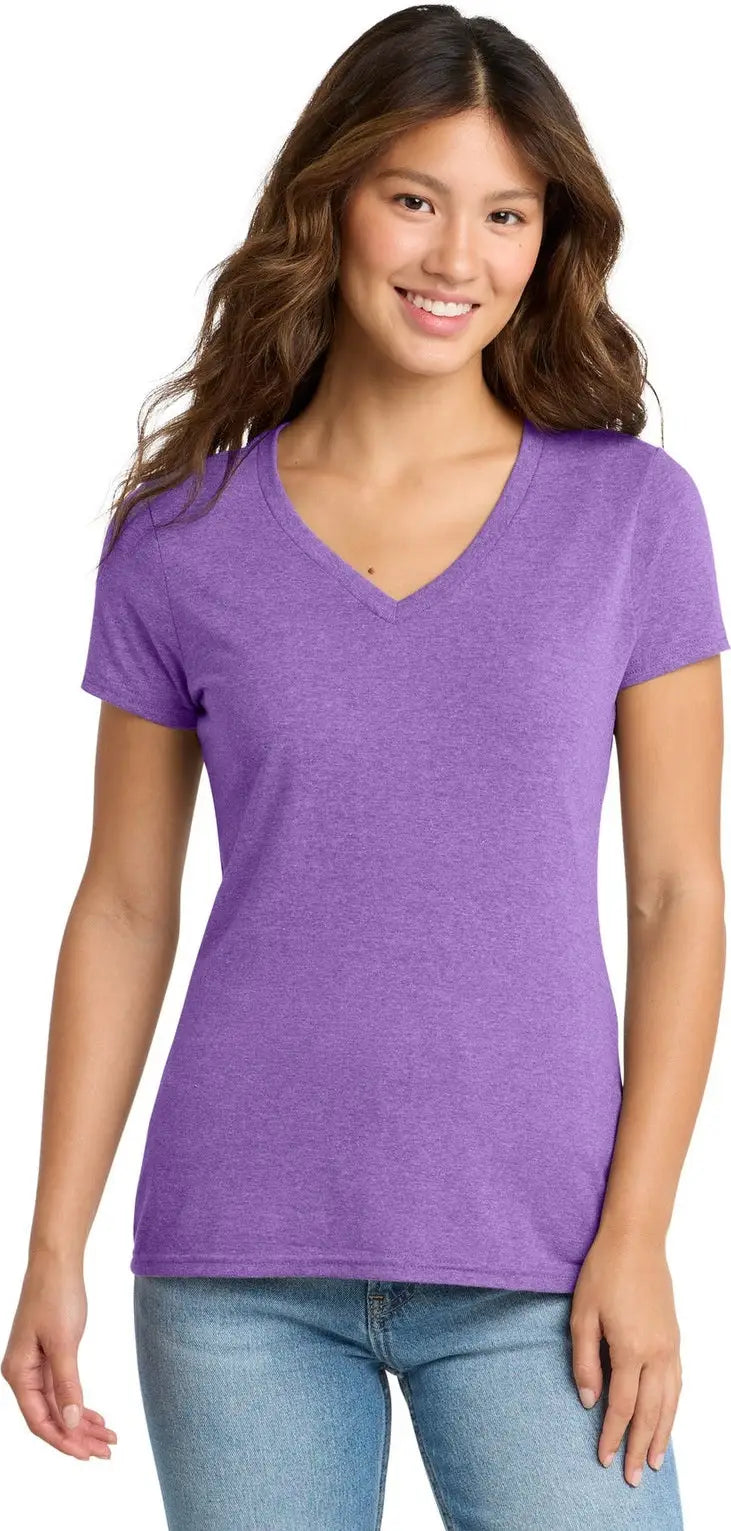 Port & Company Lpc330v co Women’s Tri-blend V-neck Tee - Team Purple Heather - Ladies Xs