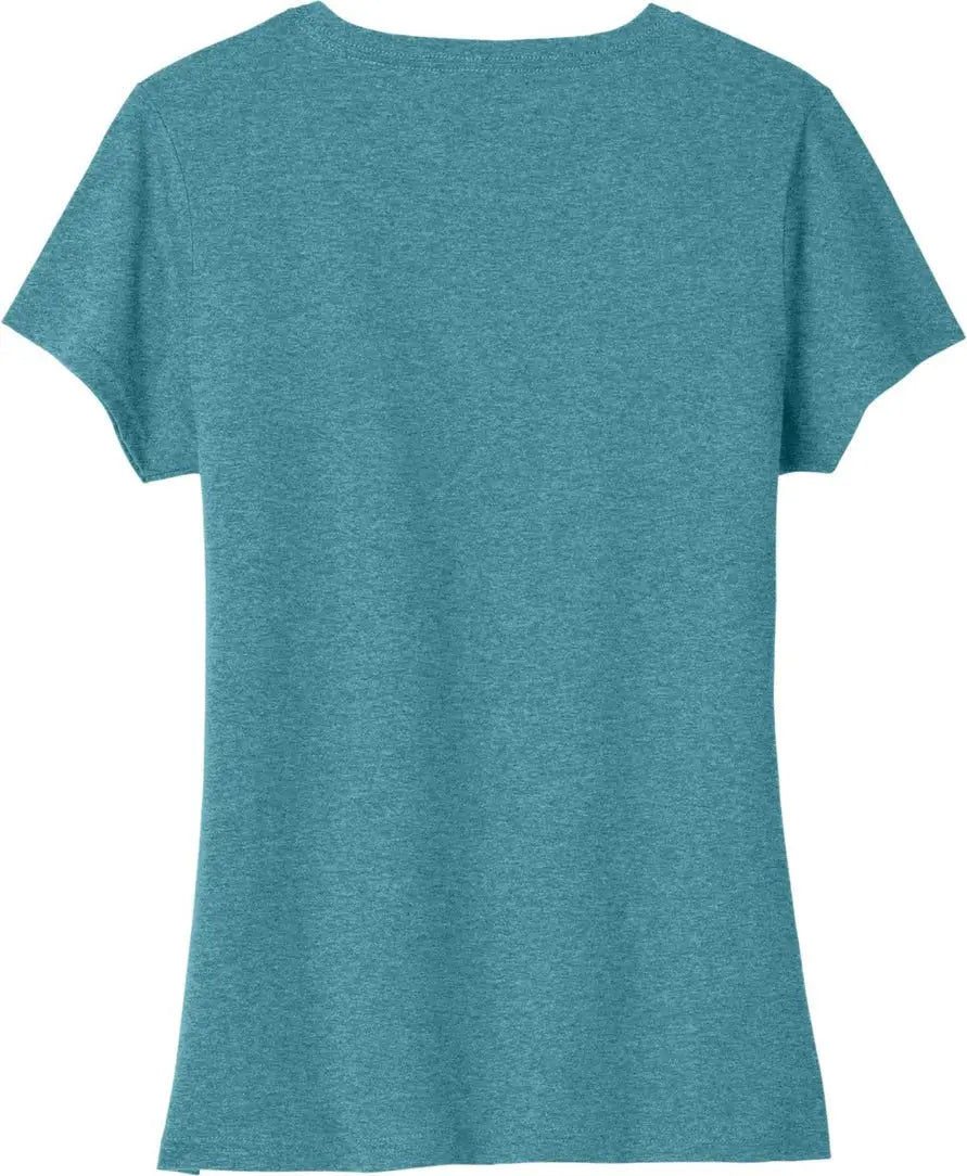 Port & Company Lpc330v co Women’s Tri-blend V-neck Tee - Vivid Teal Heather