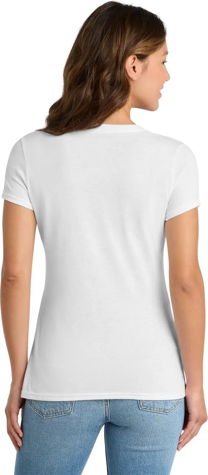 Port & Company Lpc330v co Women’s Tri-blend V-neck Tee - White