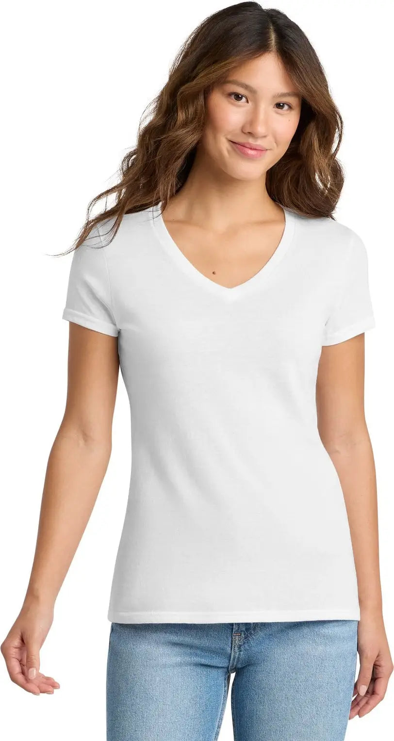 Port & Company Lpc330v co Women’s Tri-blend V-neck Tee - White - Ladies Xs