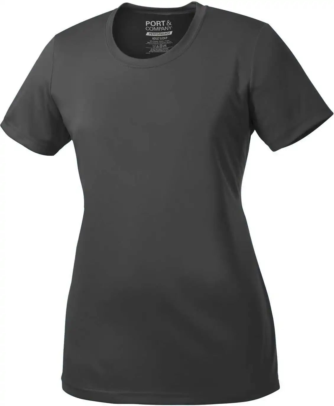 Port & Company Lpc380 Ladies Performance Tee - Charcoal