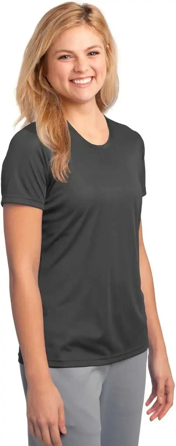 Port & Company Lpc380 Ladies Performance Tee - Charcoal