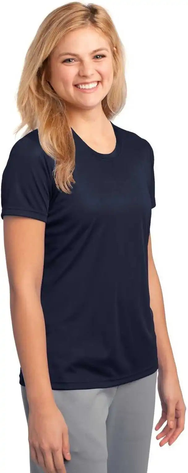 Port &amp; Company Lpc380 Ladies Performance Tee Deep Navy