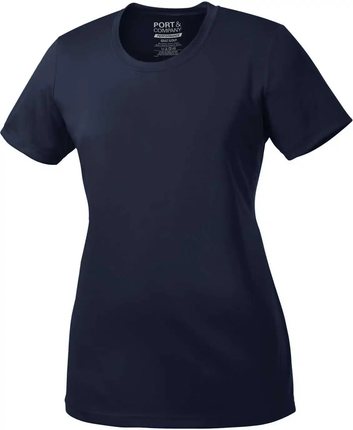 Port &amp; Company Lpc380 Ladies Performance Tee Deep Navy