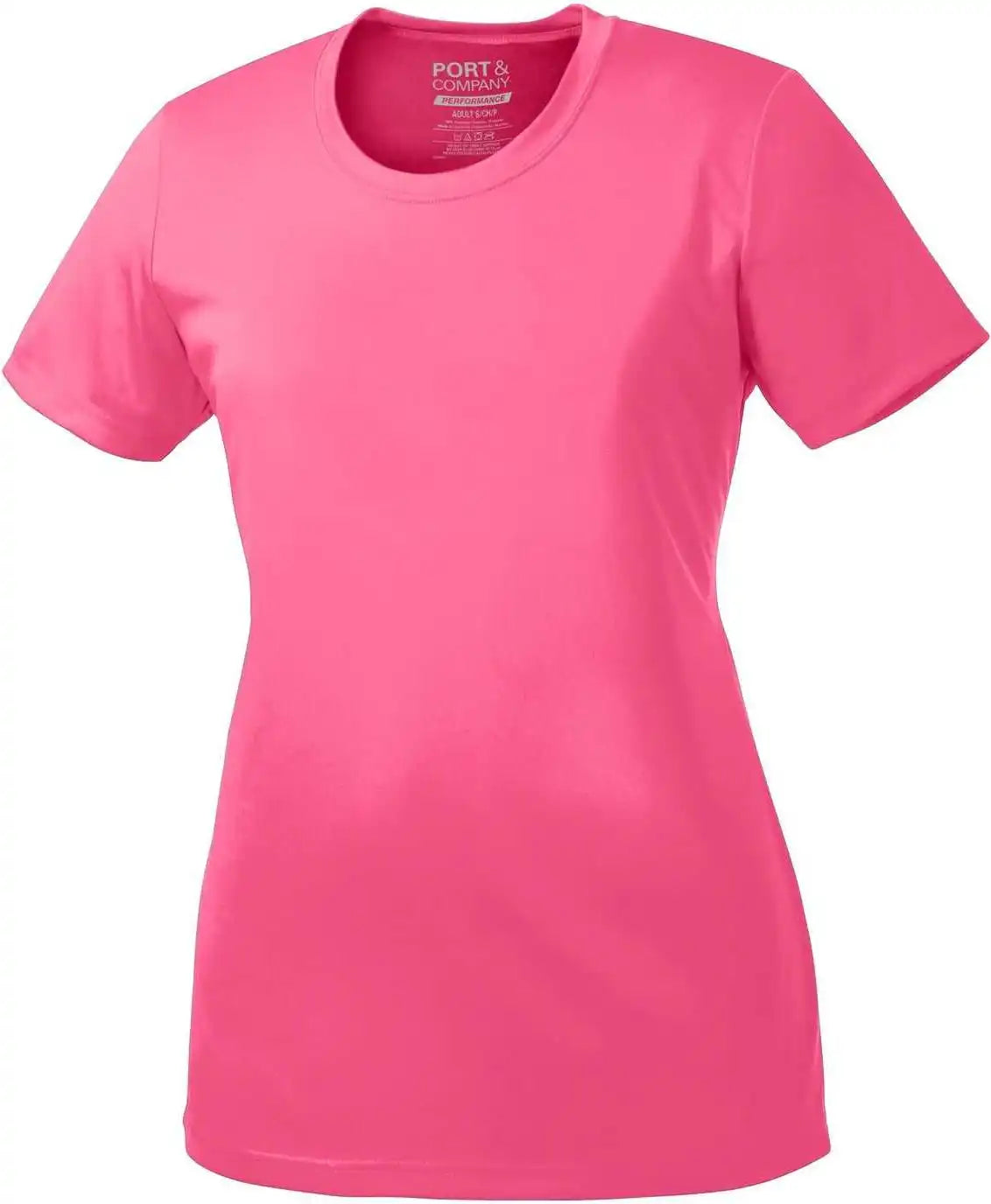Port & Company Lpc380 Ladies Performance Tee - Neon Pink