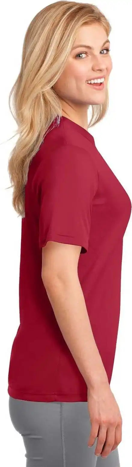 Port &amp; Company Lpc380 Ladies Performance Tee Red