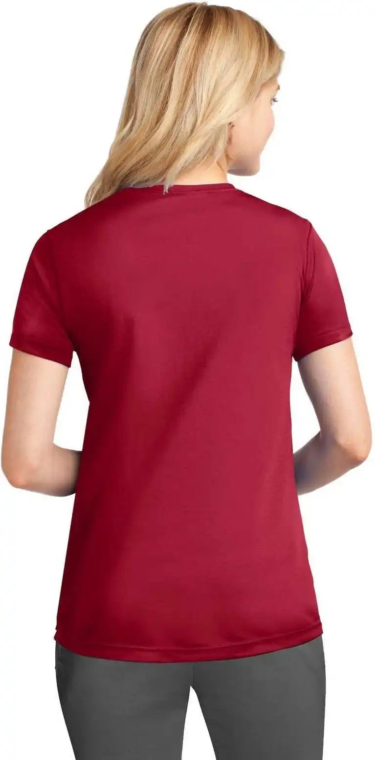 Port &amp; Company Lpc380 Ladies Performance Tee Red