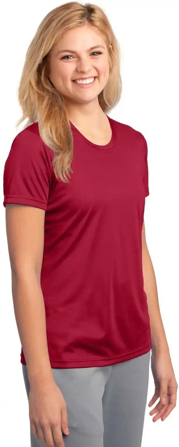 Port &amp; Company Lpc380 Ladies Performance Tee Red