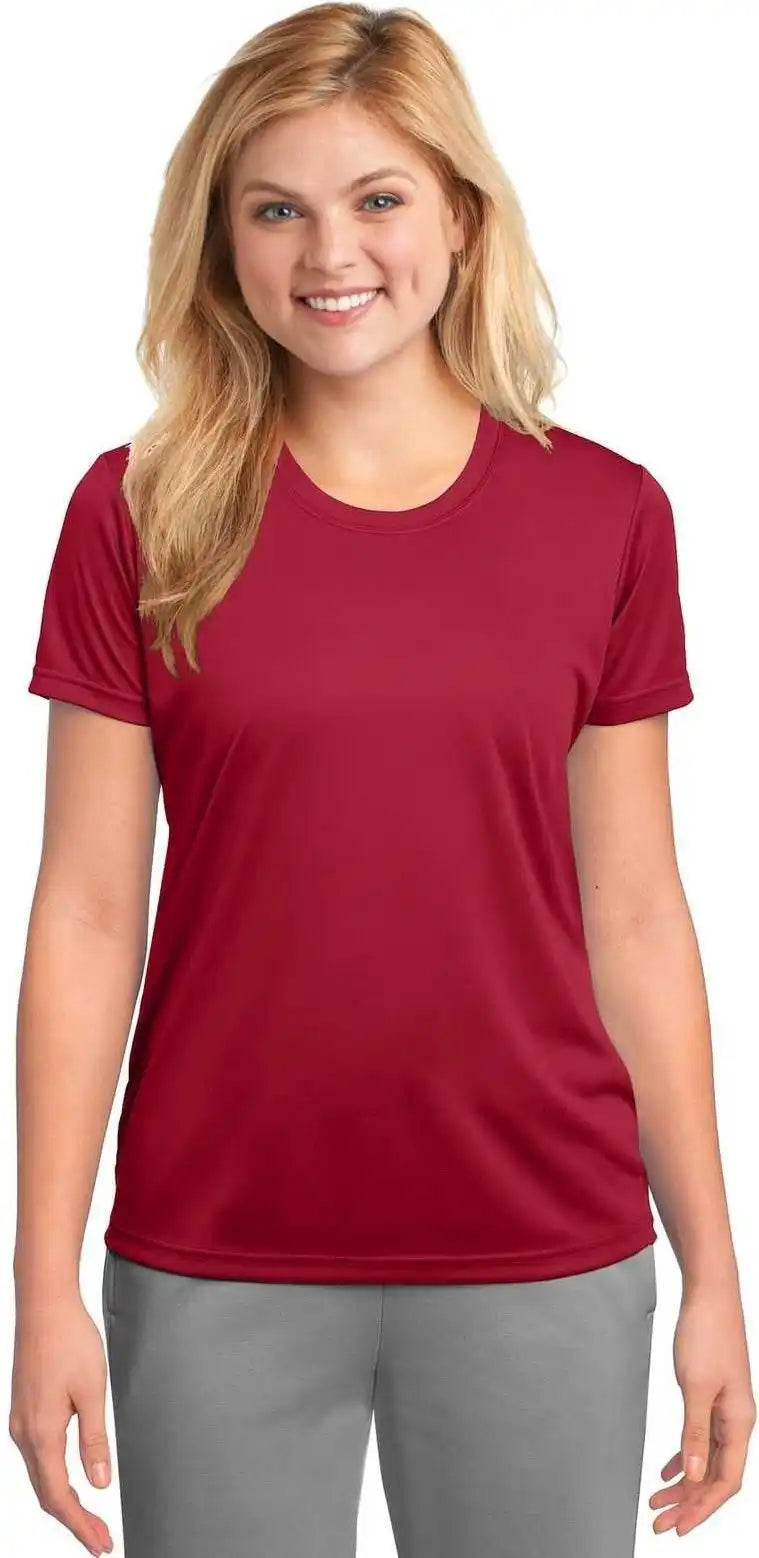 Port &amp; Company Lpc380 Ladies Performance Tee Red