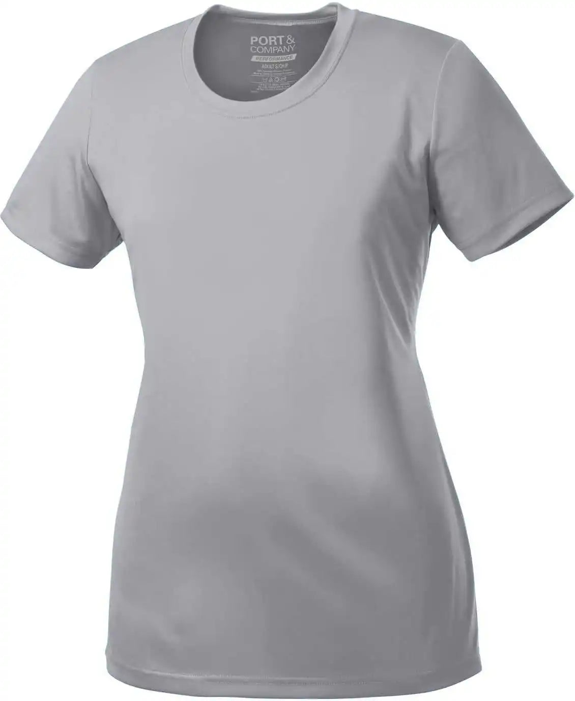 Port &amp; Company Lpc380 Ladies Performance Tee Silver