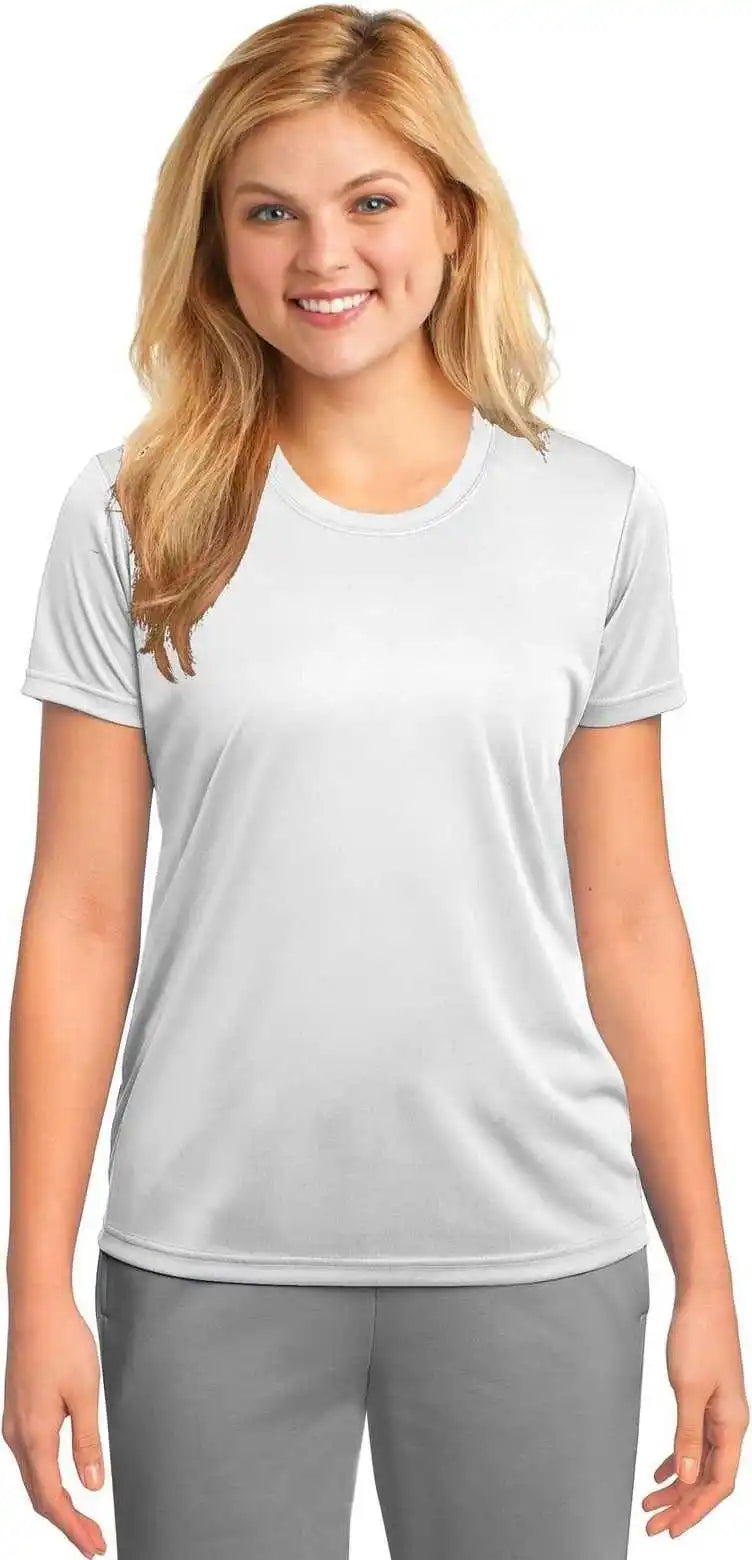 Port & Company Lpc380 Ladies Performance Tee White