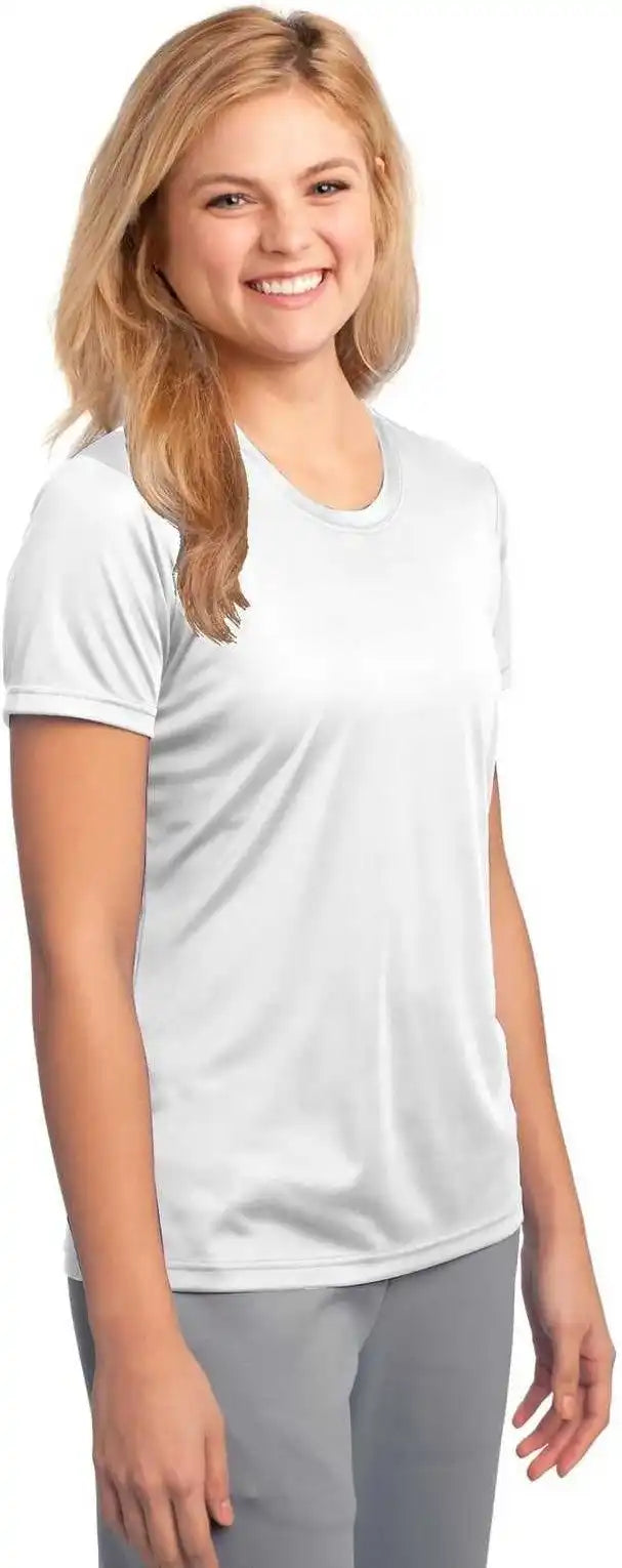 Port &amp; Company Lpc380 Ladies Performance Tee - White