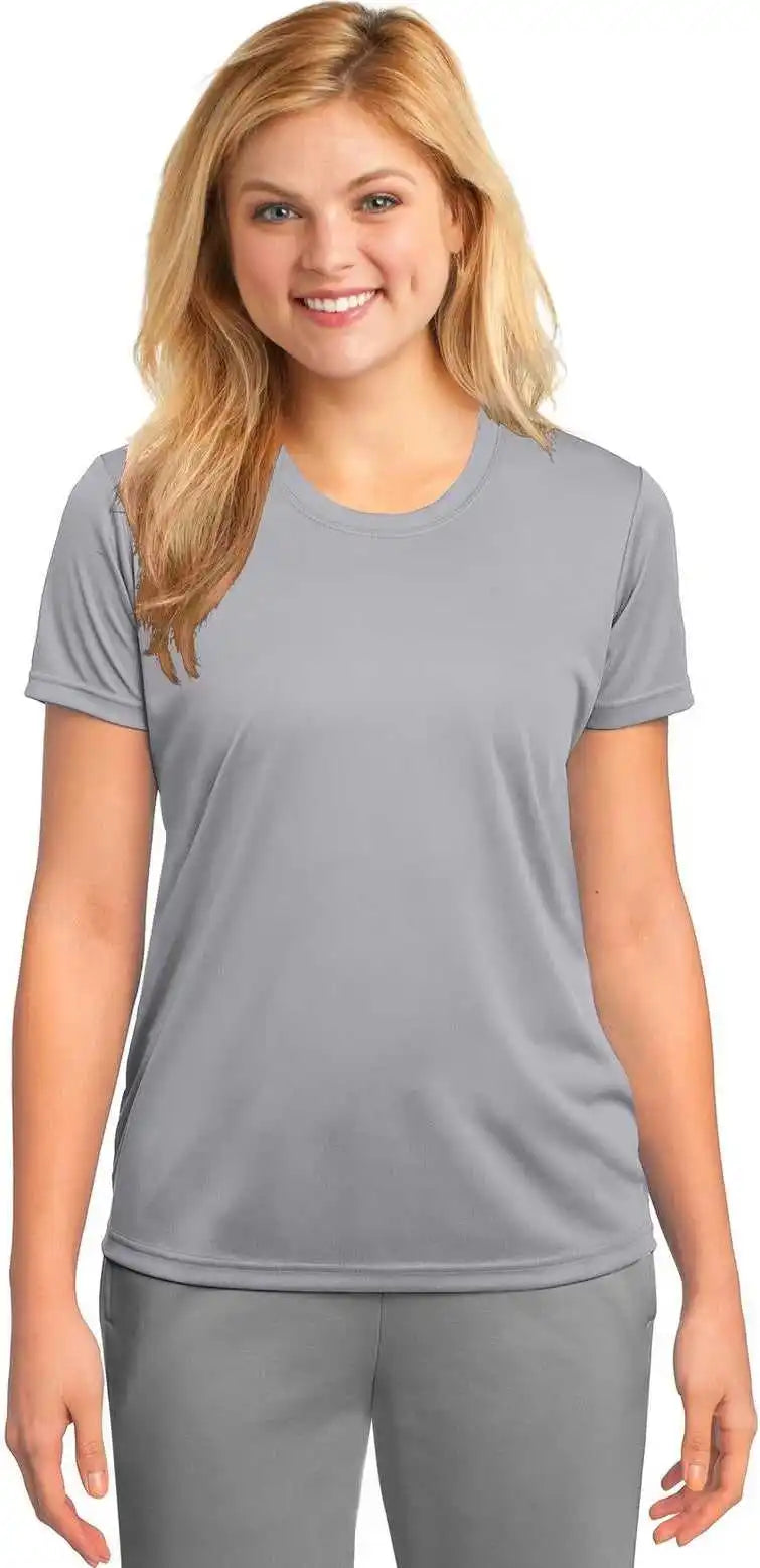 Port & Company Lpc380 Women’s Performance Tee - Silver