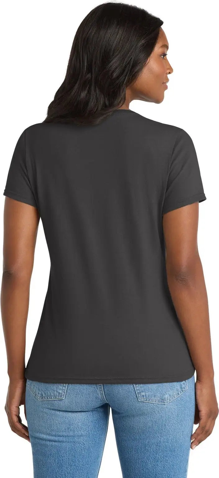 Port & Company Lpc381v co Women’s Performance Blend V-neck Tee - Charcoal
