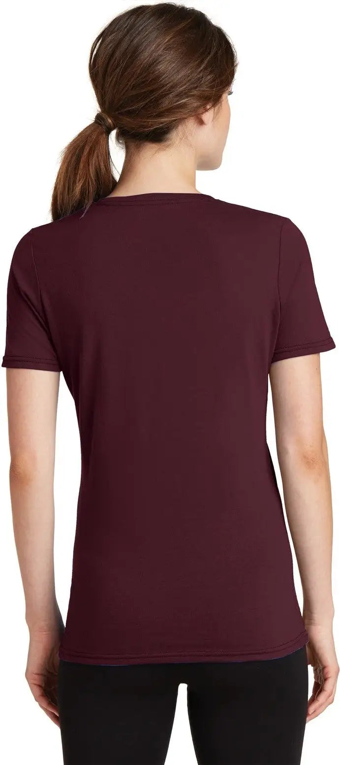 Port & Company Lpc381v co Women’s Performance Blend V-neck Tee - Athletic Maroon