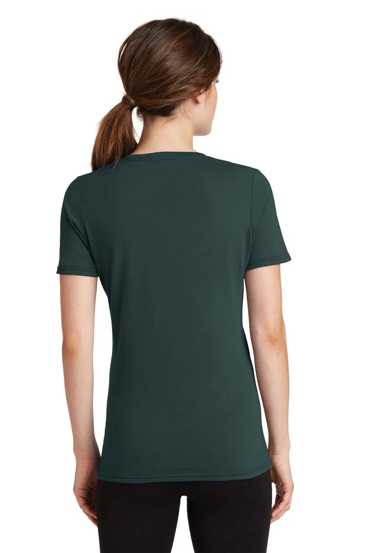 Port & Company Lpc381v co Women’s Performance Blend V-neck Tee - Dark Green