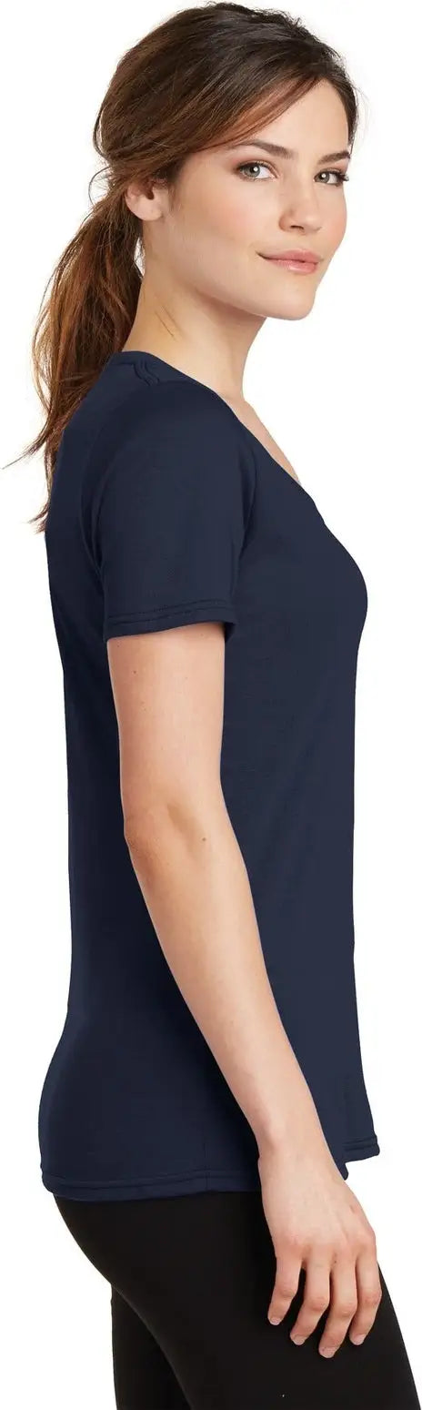 Port & Company Lpc381v co Women’s Performance Blend V-neck Tee - Deep Navy