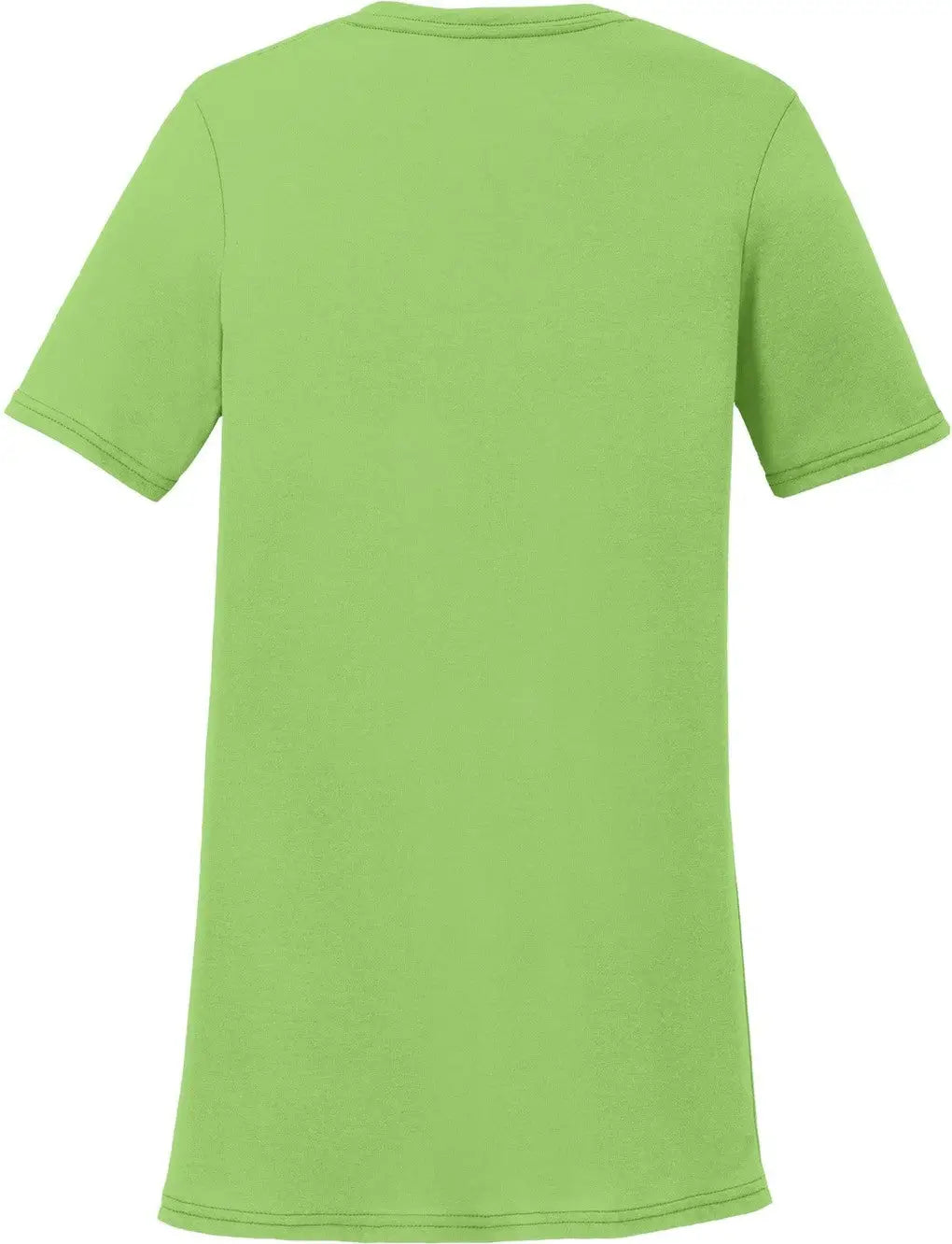 Port & Company Lpc381v co Women’s Performance Blend V-neck Tee - Lime - Ladies Xs