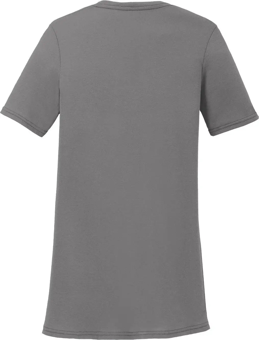 Port & Company Lpc381v co Women’s Performance Blend V-neck Tee - Medium Gray - Ladies Xs