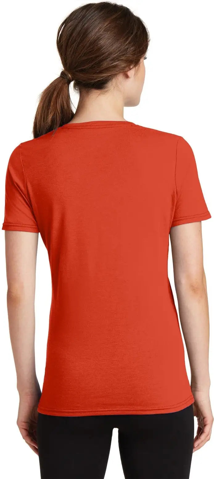 Port & Company Lpc381v co Women’s Performance Blend V-neck Tee - Orange