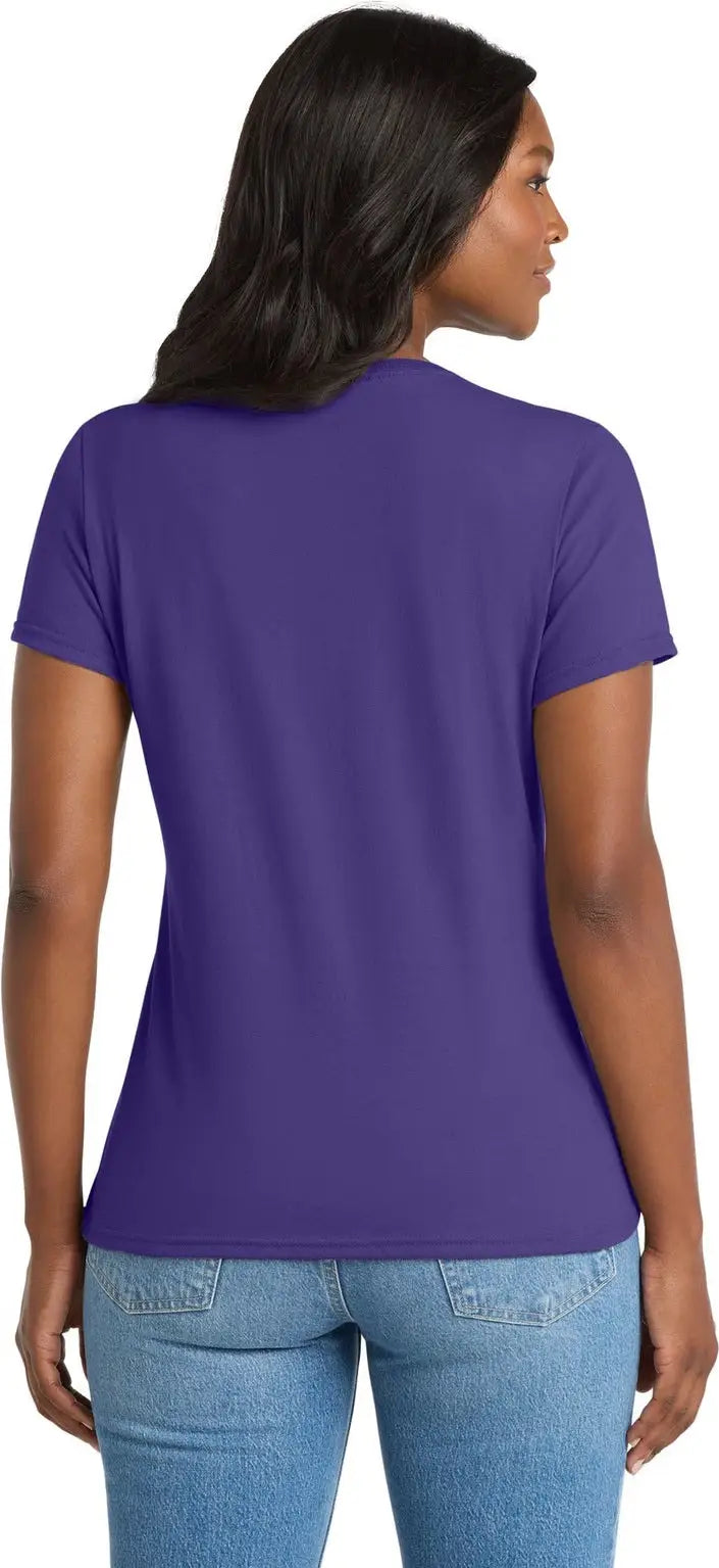 Port & Company Lpc381v co Women’s Performance Blend V-neck Tee - Purple