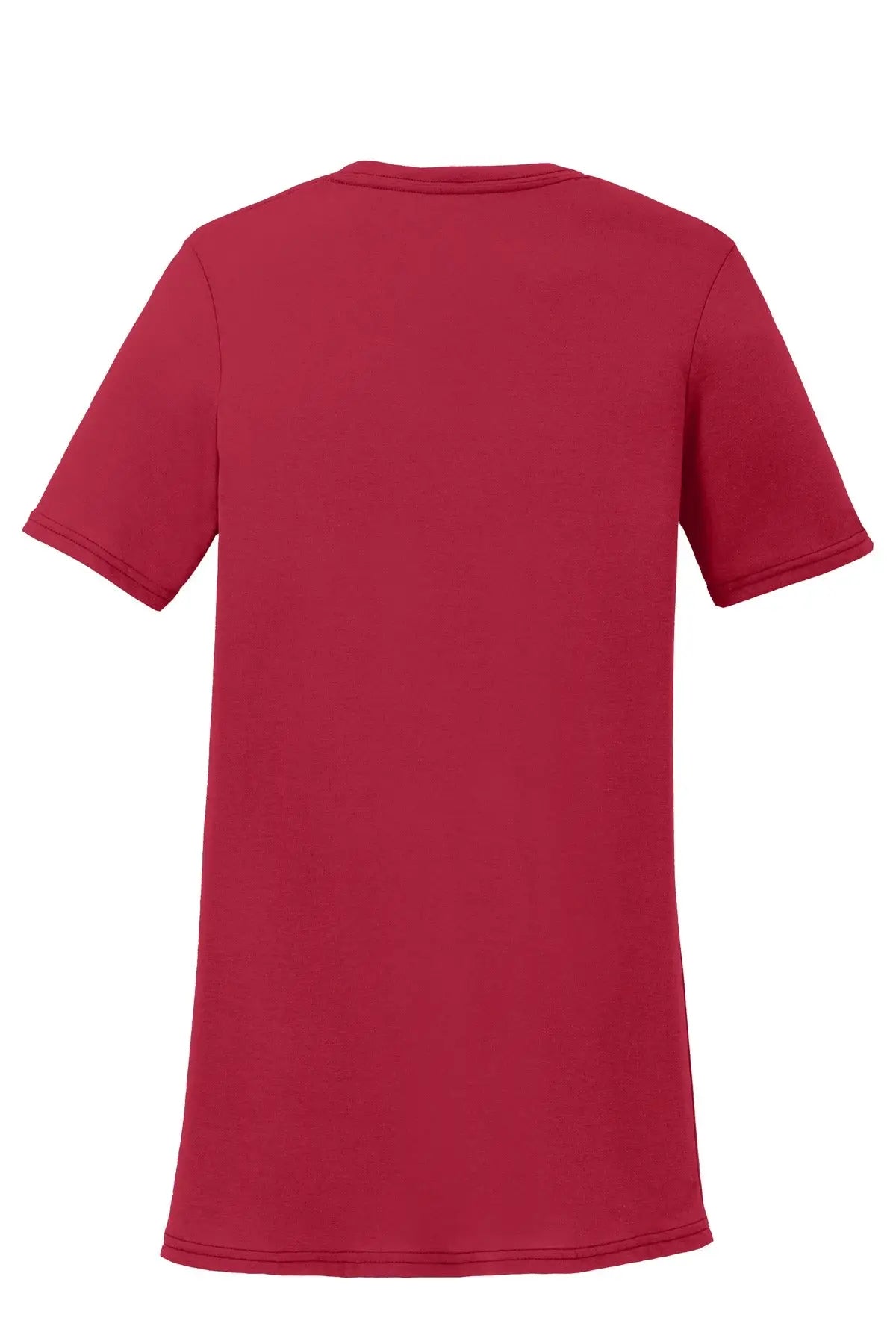 Port & Company Lpc381v co Women’s Performance Blend V-neck Tee - Red - Ladies Xs