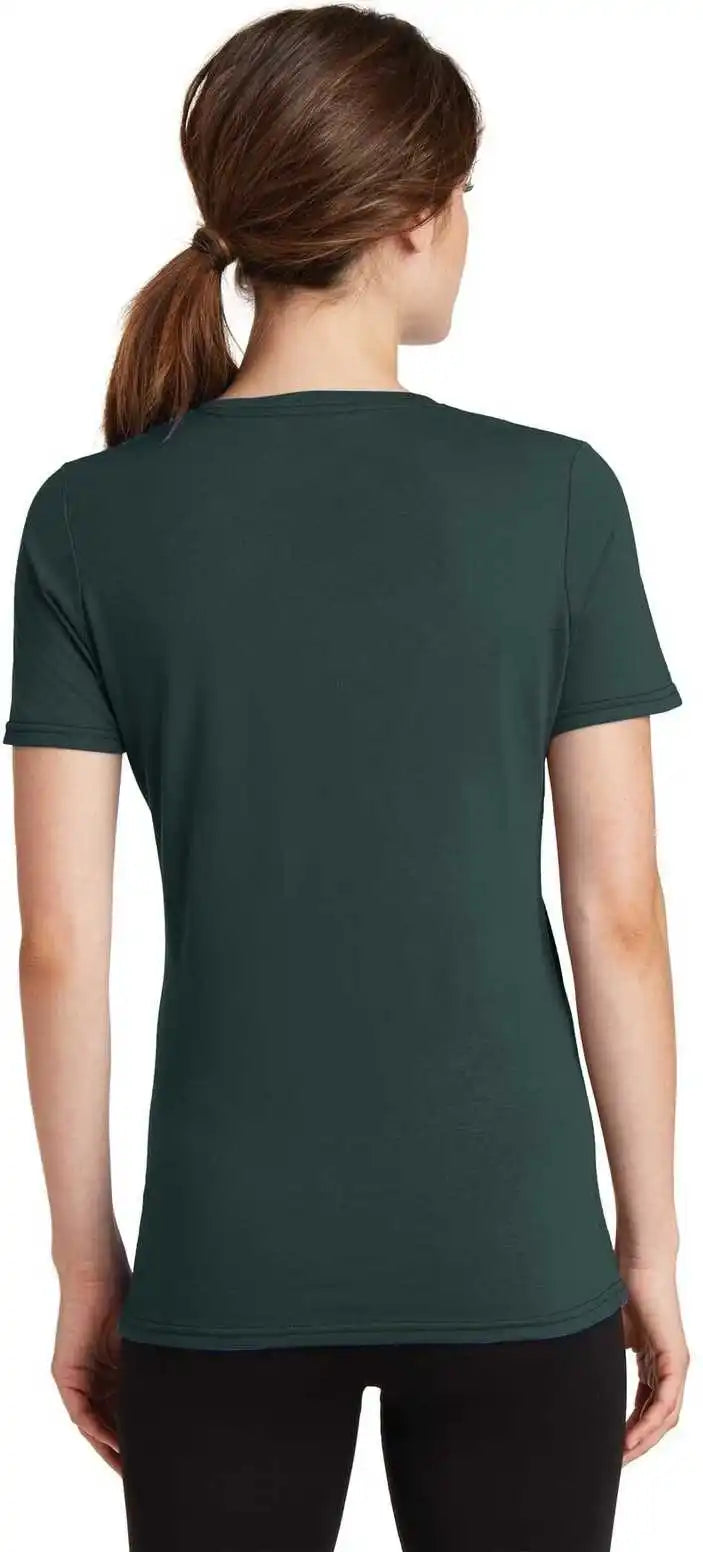 Port & Company Lpc381v Ladies Performance Blend V-neck Tee - Dark Green