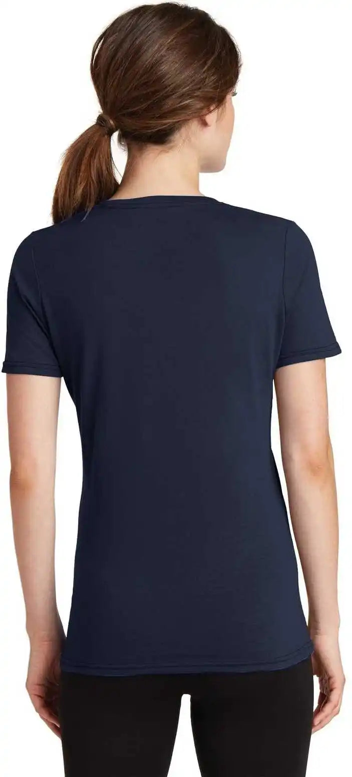 Port & Company Lpc381v Ladies Performance Blend v Neck Tee Deep Navy