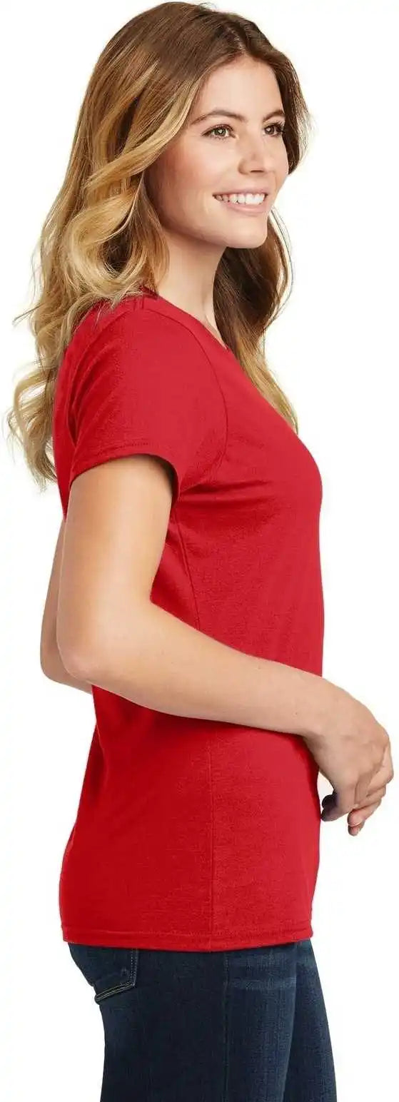 Port &amp; Company Lpc450 Ladies Fan Favorite Tee Bright Red