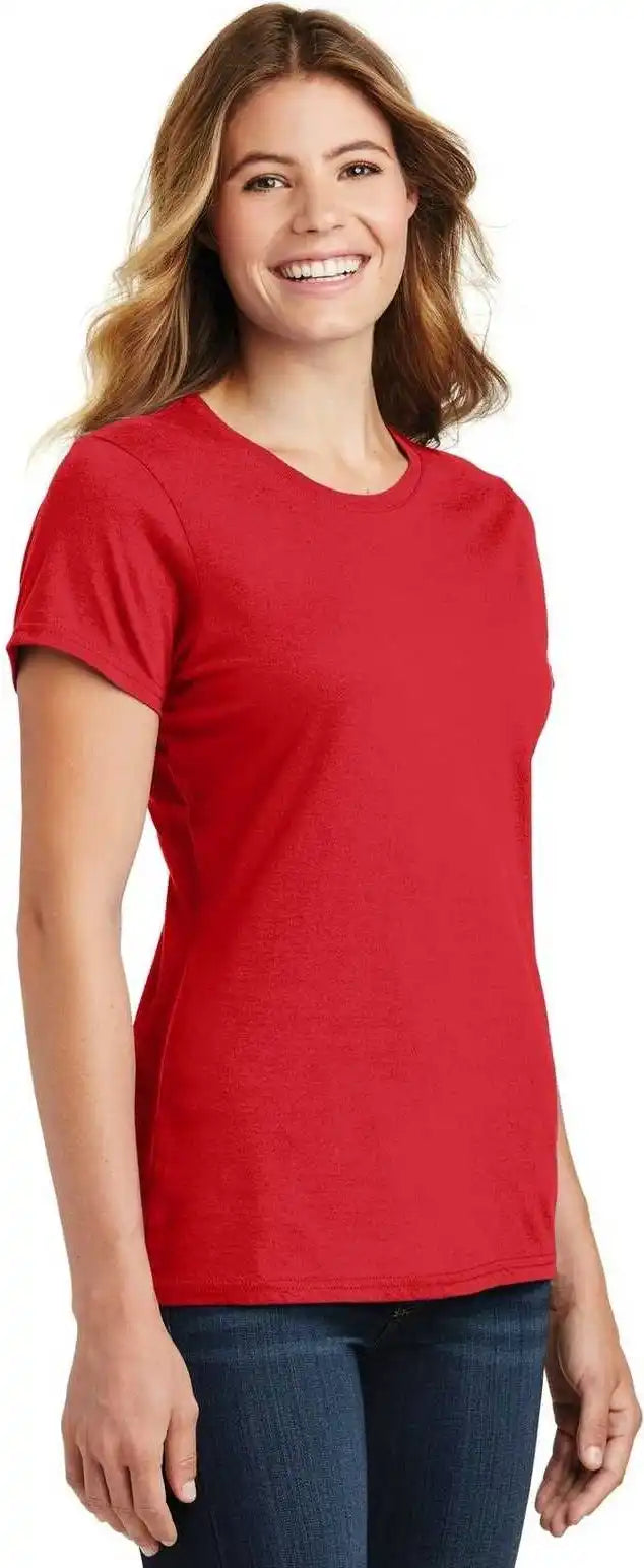 Port &amp; Company Lpc450 Ladies Fan Favorite Tee Bright Red