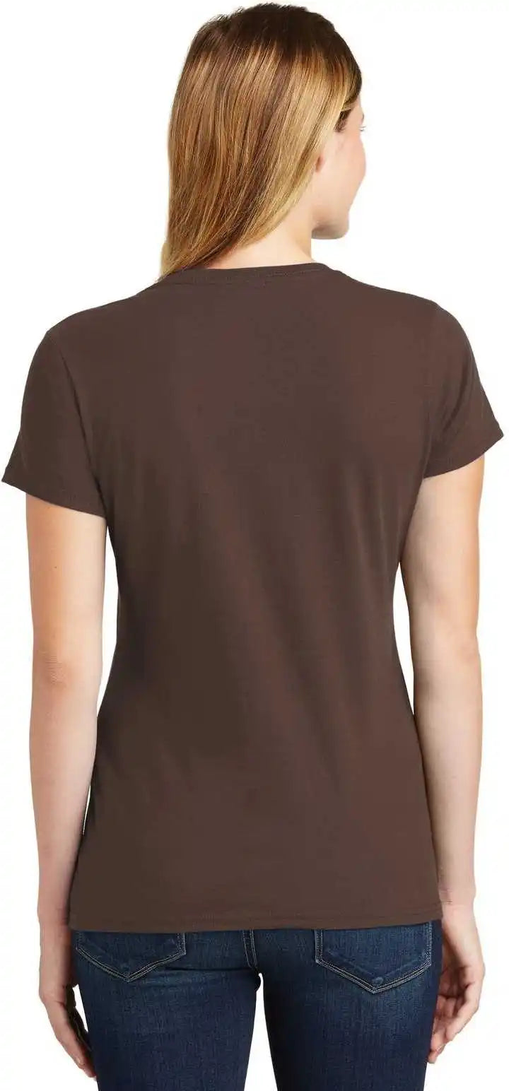 Port &amp; Company Lpc450 Ladies Fan Favorite Tee Dark Chocolate Brown