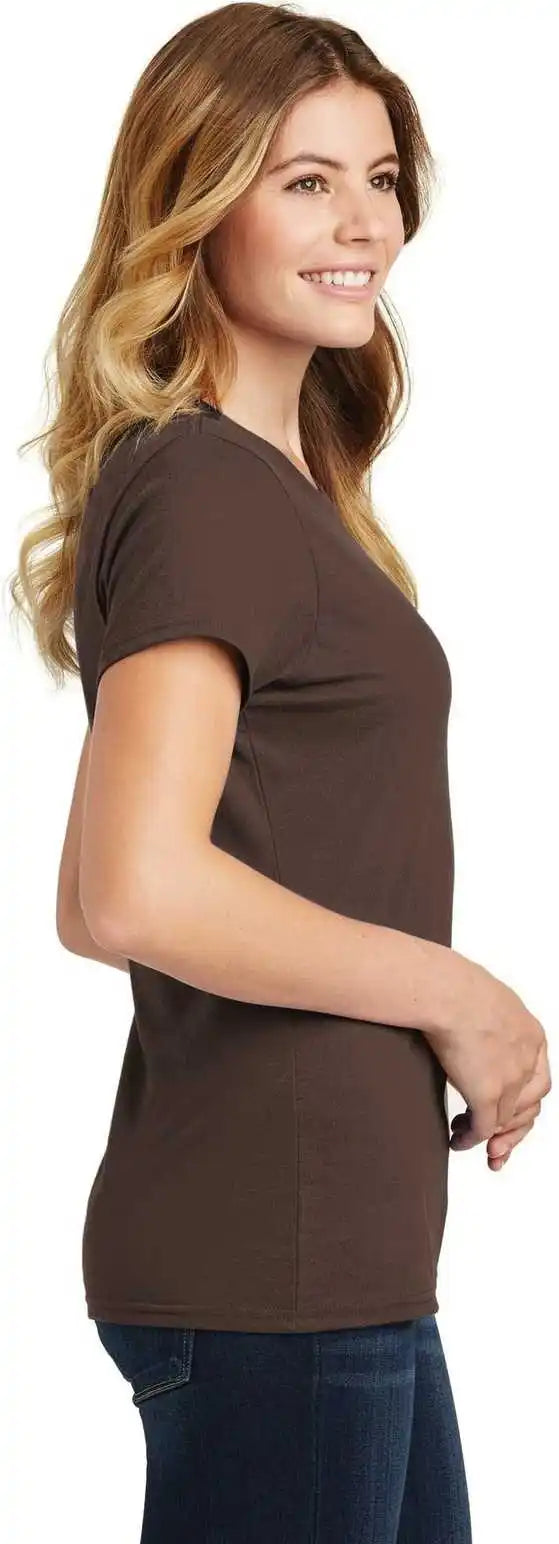 Port &amp; Company Lpc450 Ladies Fan Favorite Tee Dark Chocolate Brown